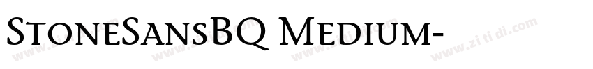 StoneSansBQ Medium字体转换